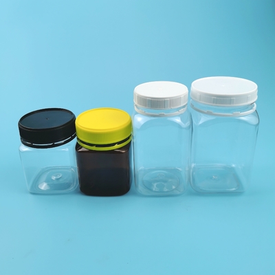 Cuadrado libre de BPA que vende a Honey Bottles plástico 200ml 320ml 400ml