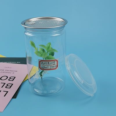 Tarros plásticos inastillables de la comida del claro 350ML para la fruta seca
