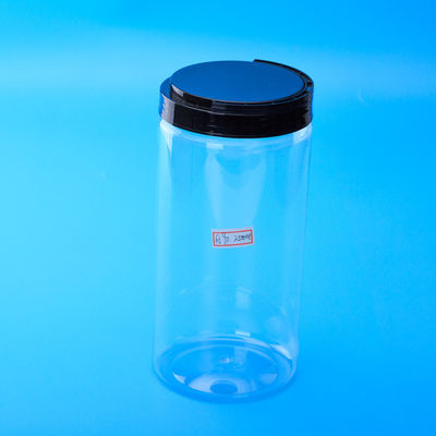 Los envases de plástico de la avena de 2500ML FDA atornillan las tapas superiores