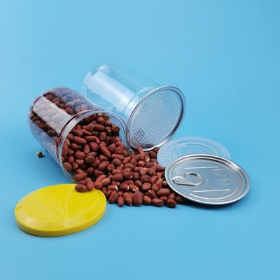 Tarros plásticos de la comida de las galletas transparentes herméticas del ANIMAL DOMÉSTICO 0.5L