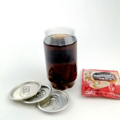 310ml pequeño plástico transparente modificado para requisitos particulares Juice Bottles With Lids