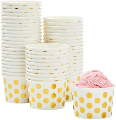 Cuencos de empaquetado del helado de 200ml 350ml 500ml de la caja de papel del helado