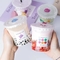 Disponible la taza del postre del plástico transparente 8oz helado el envase Logo Custom de Boba
