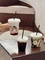 Café frío de la burbuja de té de los Smoothies 90m m disponibles de encargo de las tazas que bebe las tazas plásticas del animal doméstico
