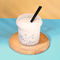 Taza plástica del helado de los tarros de la comida del OEM 200ml con el casquillo