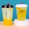 Eco - tazas disponibles amistosas del plástico transparente de las tazas de té de la burbuja 16oz