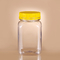 Cuadrado privado de aire Honey Bottle With Lid de los tarros plásticos libres de la comida 320ml de BPA