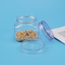 El cuadrado claro del tarro de galletas del animal doméstico de la tapa del tornillo 211# forma los envases de comida plásticos 380ml