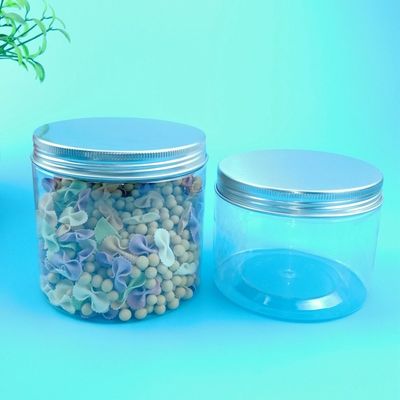 tarros del tapón de tuerca del plástico transparente de 270ml 1360ml para el almacenamiento de la comida